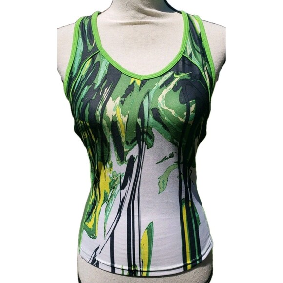 Nike Tops - Nike Fit Dry Women Racer Back Tank Top Medium Green Top Activewear Athletic NICE